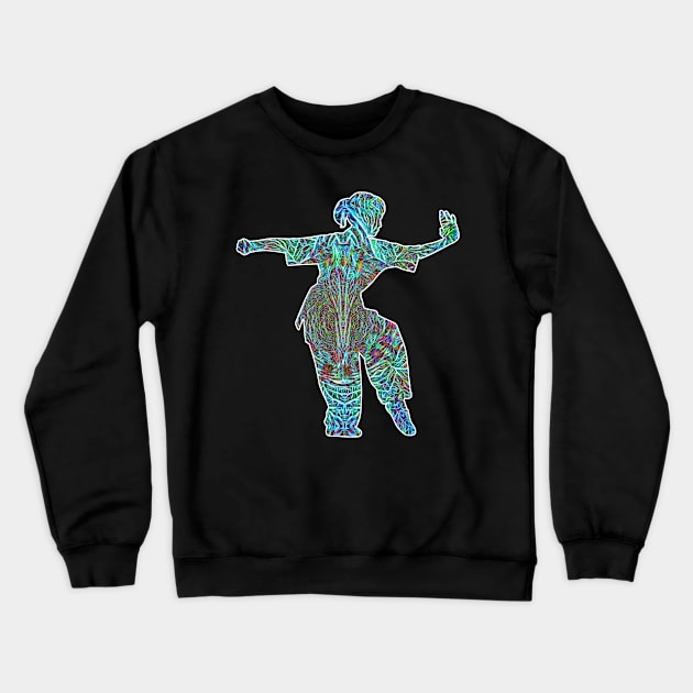 Tai Chi Punch Block Crewneck Sweatshirt by crunchysqueak